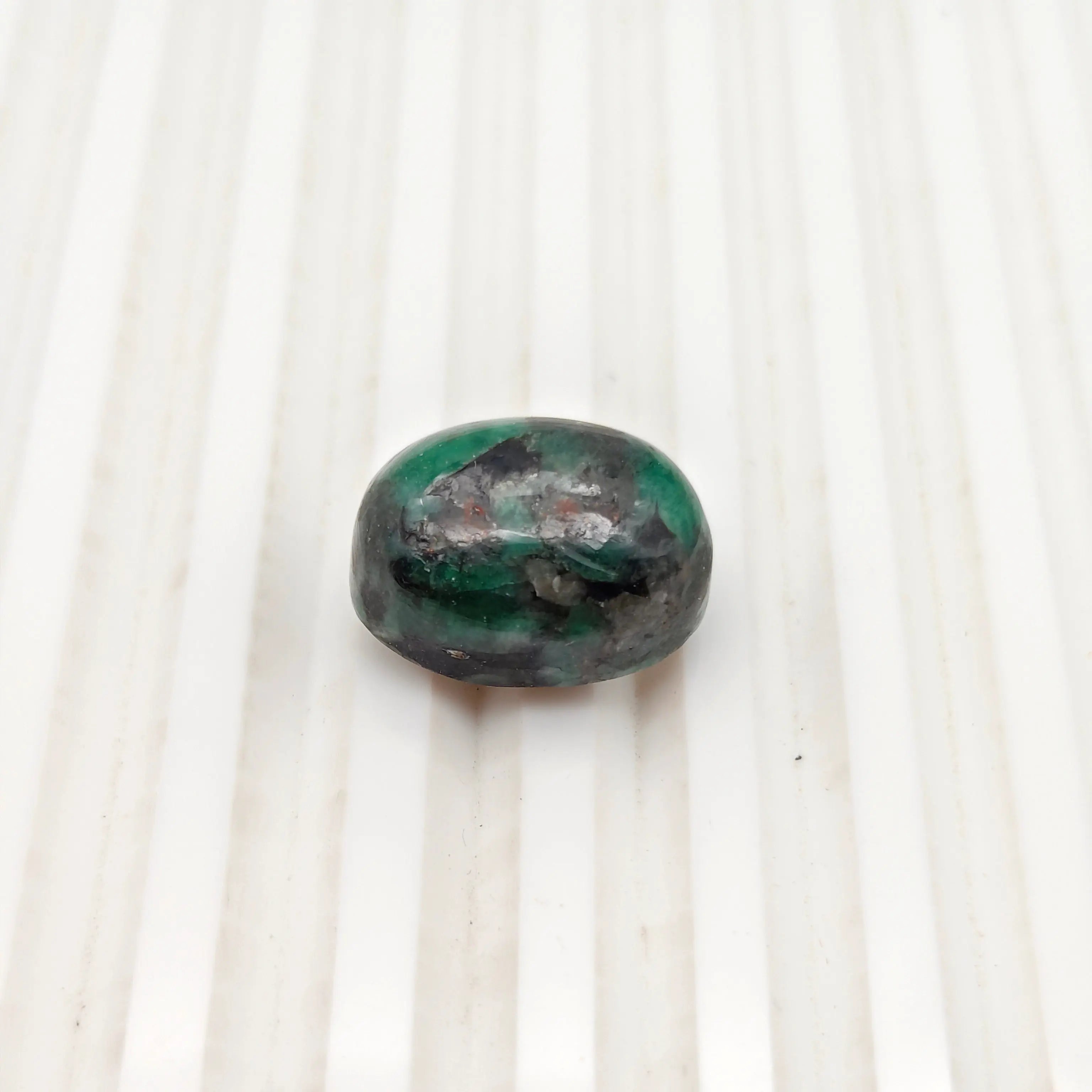 A+ Quality OVAL CABOCHON NATURAL EMERALD, GREEN COLORED, INDIAN GEMSTONE, WEIGHT 23.35 CTS
